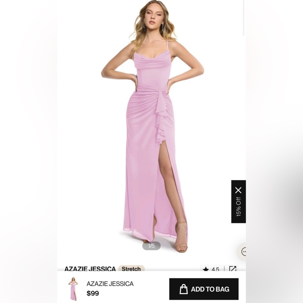 Azazie Candy Pink Bridesmaid Dress
